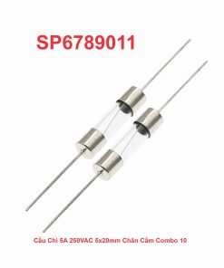 Cầu Chì 5A 250VAC 5x20mm Chân Cắm Combo 10