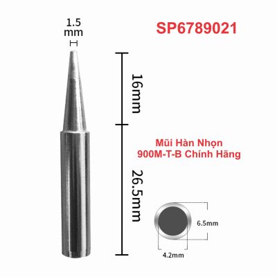 Mũi Hàn Nhọn 900M-T-B Chính Hãng