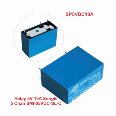 Relay 5V 10A Songle 5 Chân SMI-05VDC-SL-C