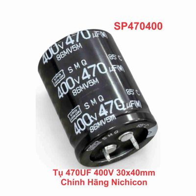 Tụ 470UF 400V 30x40mm Chính Hãng Nichicon