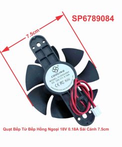 Quạt Bếp Từ Bếp Hồng Ngoại 18V 0.18A Sải Cánh 7.5cm