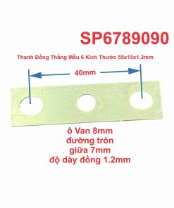 Thanh Đồng Thẳng Mẫu 6 Kích Thước 55x15x1.2mm
